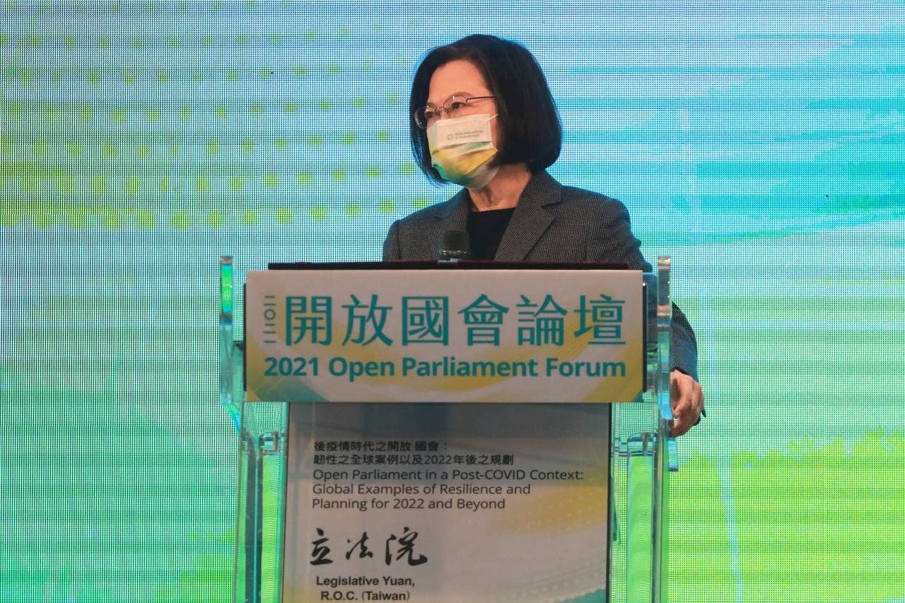 ประชุม 2021 Open Parliament Forum เริ่มแล้ว ปธน.ไช่ฯ ย้ำ ไต้หวันคือแนวหน้าของการปกป้องประชาธิปไตย และพร้อมให้ความร่วมมือกับทุกประเทศ