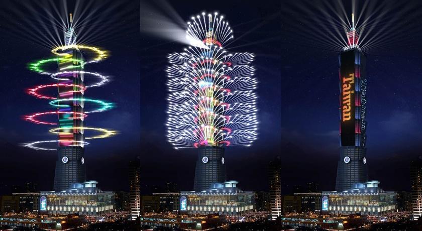 อาคารไทเป 101 เปิดตัวคลิปจำลองการแสดงพลุฉลองปีใหม่แบบ 360 องศา (มีคลิป)
