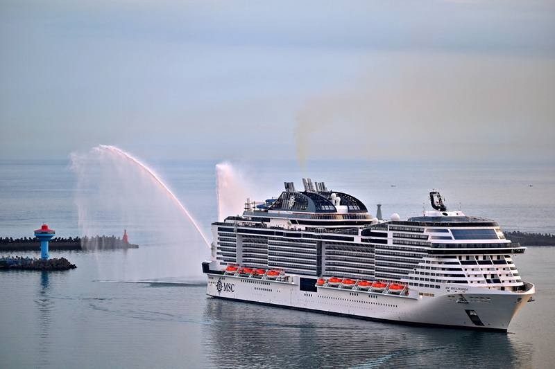 เรือสำราญสุดหรู MSC Glory มาเยือนไต้หวันครั้งแรก สร้างสถิติใหม่ท่าเรือจีหลง